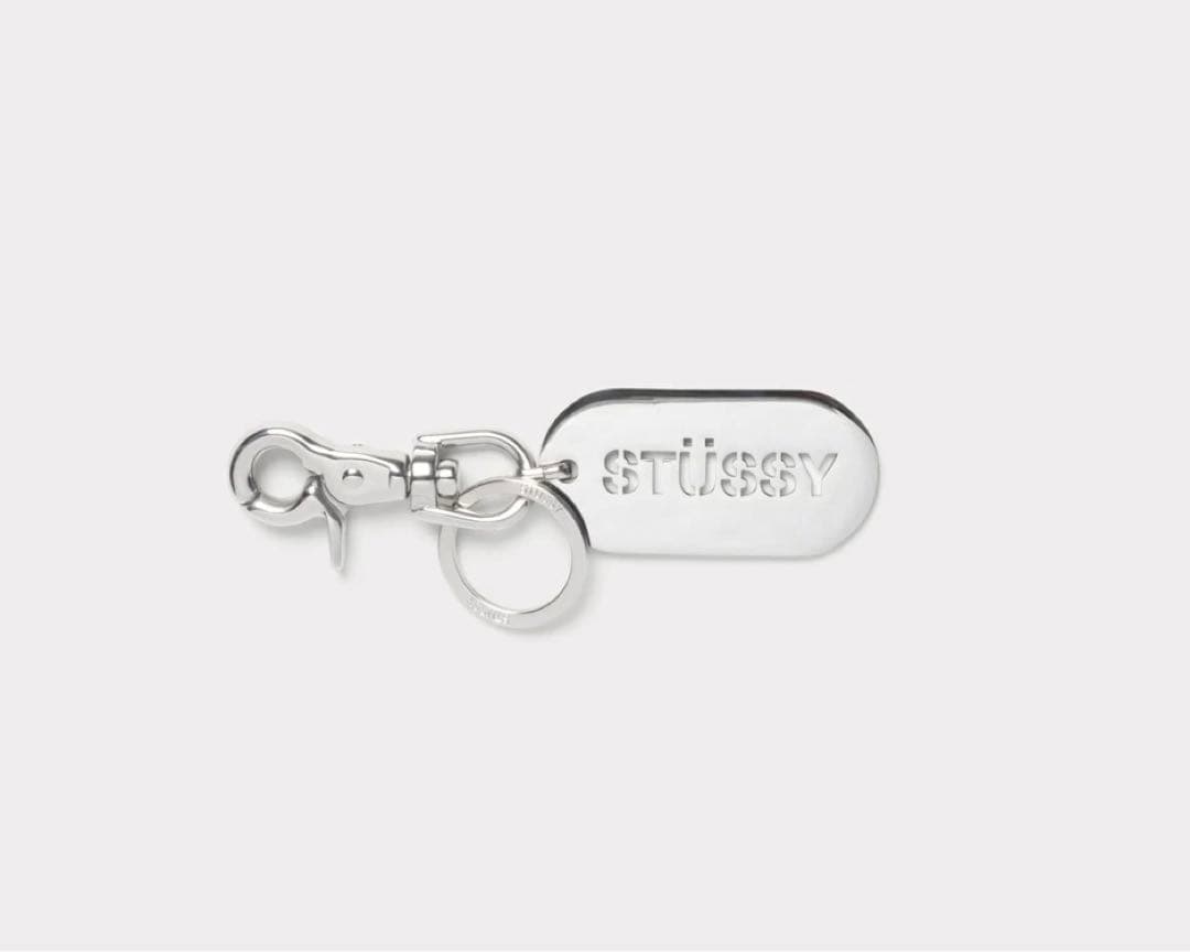 STUSSY 25SS METAL TAG KEYCHAIN SILVER - メルカリ