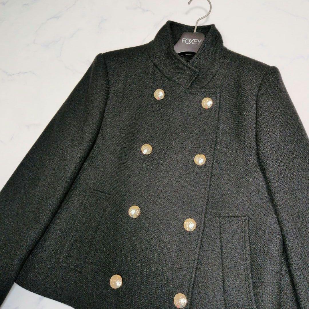 ZARA ザラ ハイネックショートダブルブレストコート S - メルカリ