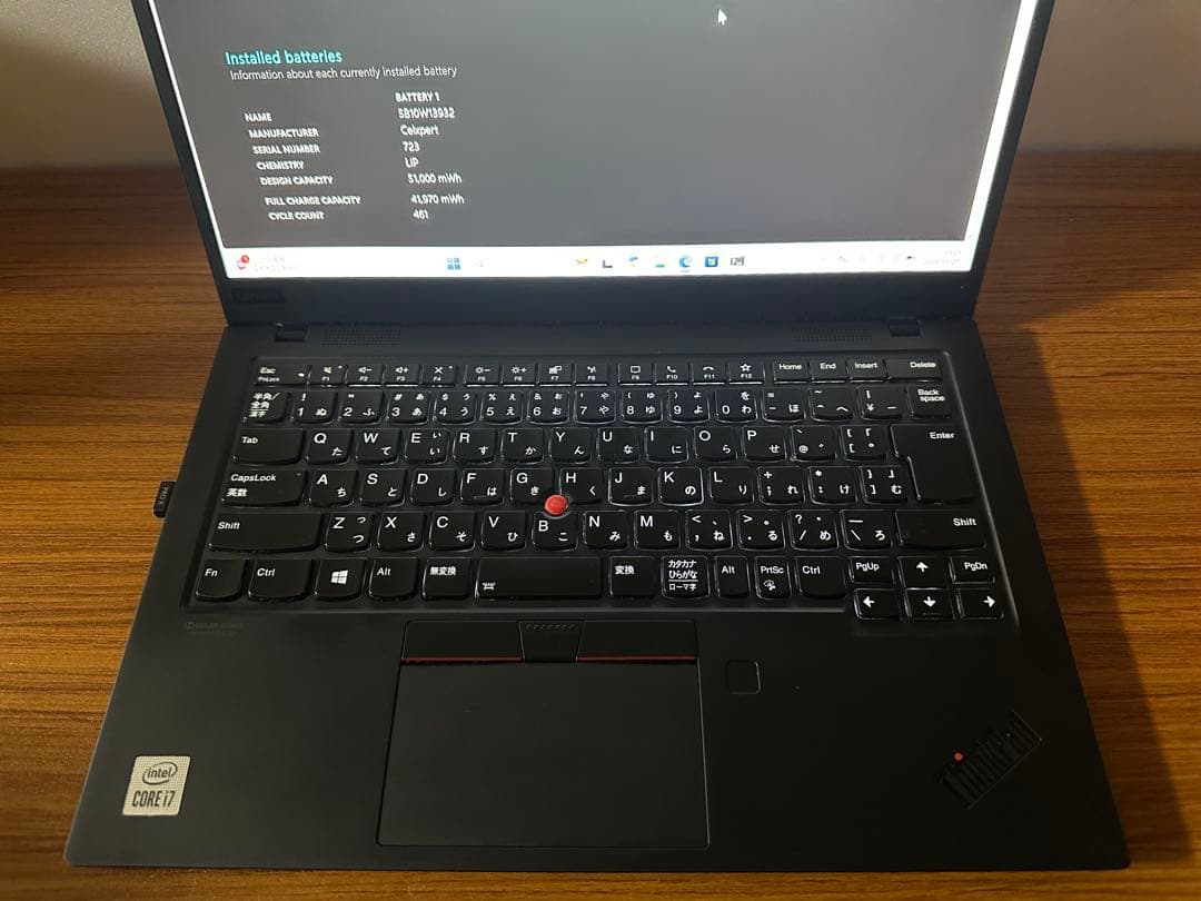 Windowsノート本体 X1 Carbon Gen 8 i7-10510 16Gb 256 2.5K