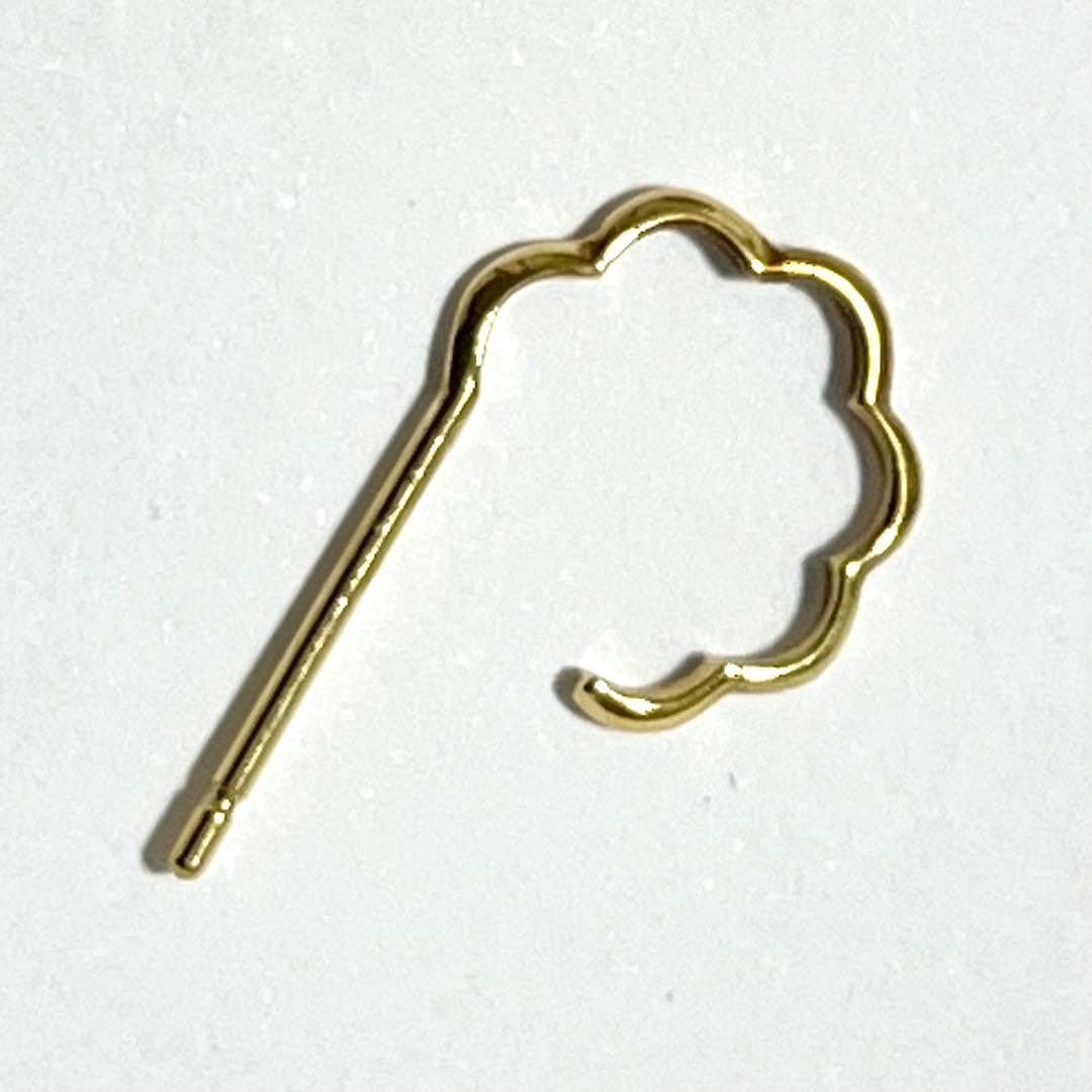 e.m. なみなみ ハーフフープ ピアス K18 生産終了品 イーエムの通販は