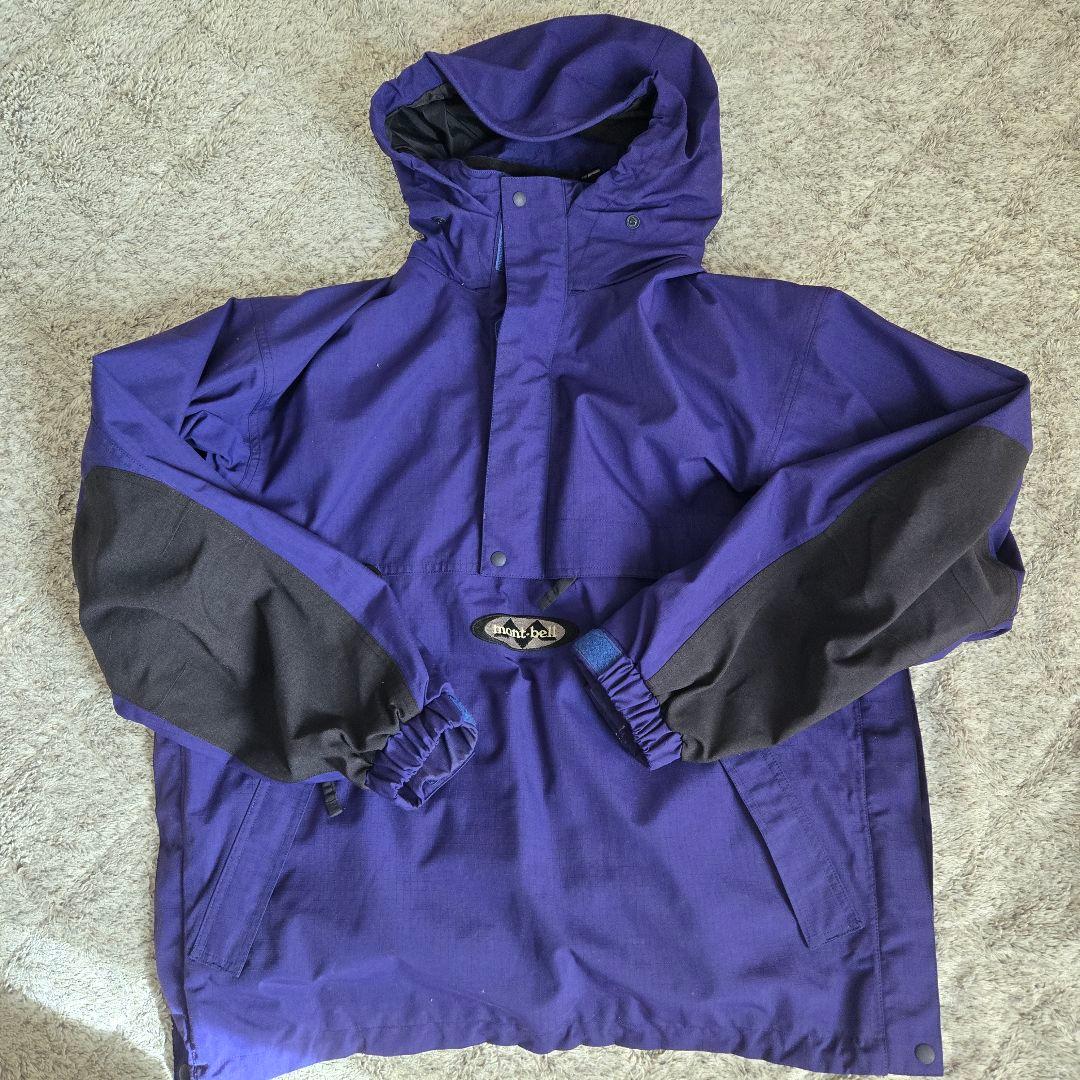 希少)90s mont-bell GORE-TEX オーバル アノラック 90s montbell モンベル ゴアテックスアノラックパーカー オーバルロゴ