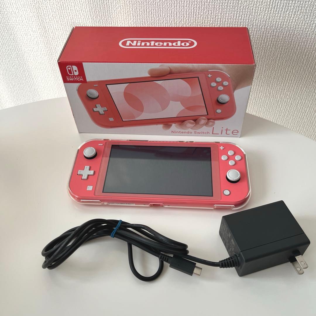 Nintendo Switch Lite コーラルピンク 箱あり　SDカード付き Nintendo Switch Lite コーラル [ゲーム機本体] 任天堂｜Nintendo 通販