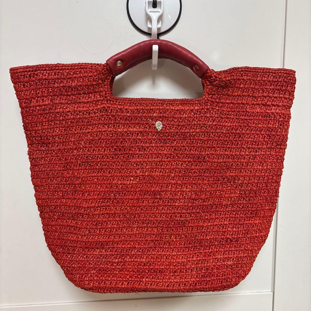 ヘレンカミンスキー　かごバッグ レッド　革 Helen Kaminski（ヘレンカミンスキー） HELEN KAMINSKI DAVOLETTA S