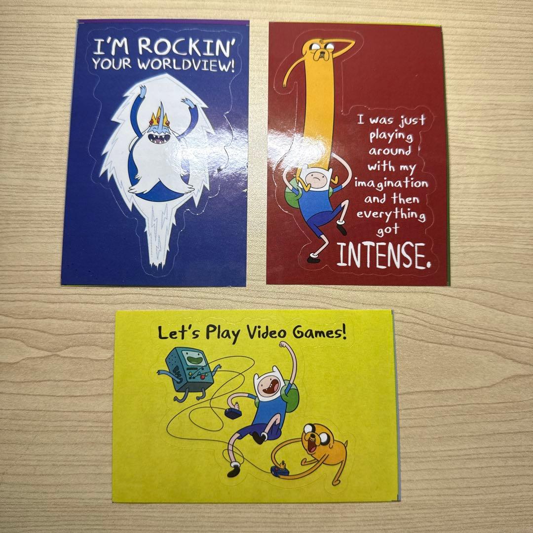 アドベンチャータイム ビックシール 2枚セット フィン ジェイク アイス