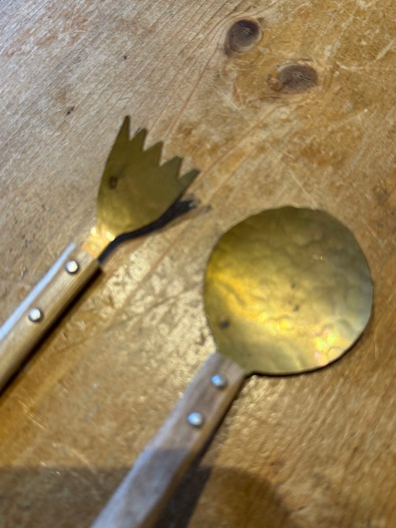 木全俊吾 真鍮スプーンとフォークのセット 斑点あり - メルカリ