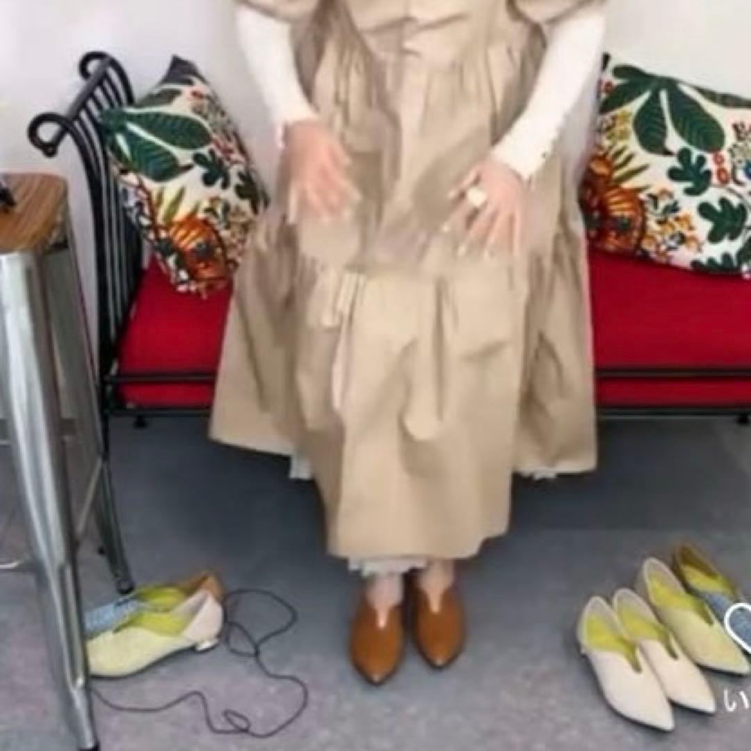 MANA】今西優子ふかふかバブーシュ キャメル41(25.5)新品・未使用