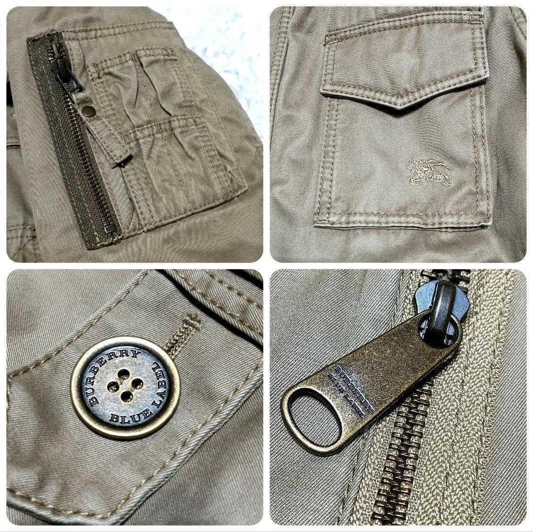 バーバリーブルーレーベル モッズコート ミリタリージャケット リアル