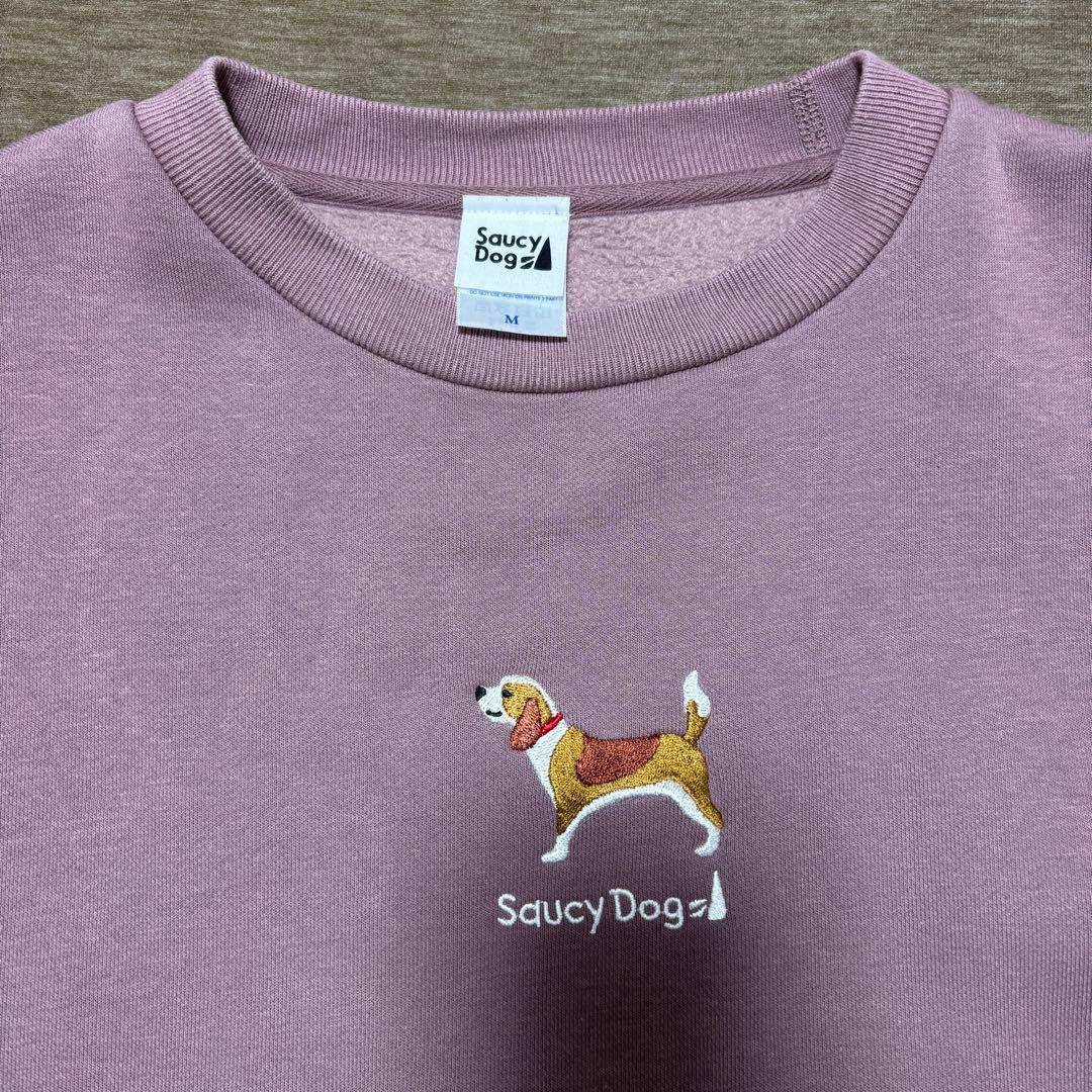 Saucy Dog サウシードッグ わんこスウェット ビーグル ピンク Mサイズ