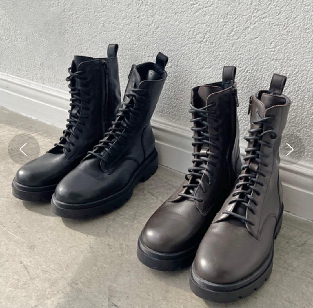 FABIO RUSCONI/ファビオルスコーニ　レースアップブーツ　23.5cm