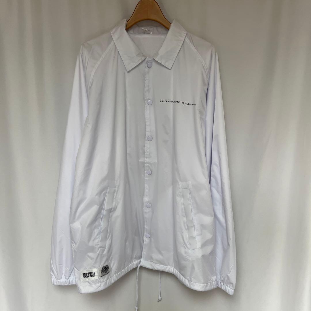 タトゥースタジオ山田 コーチジャケット 白L - メルカリ