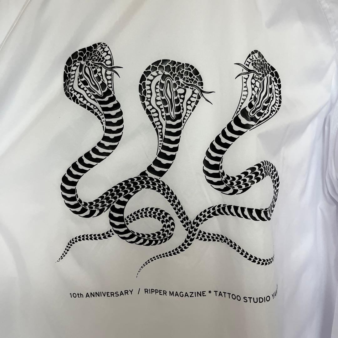 タトゥースタジオ山田 コーチジャケット 白L - メルカリ