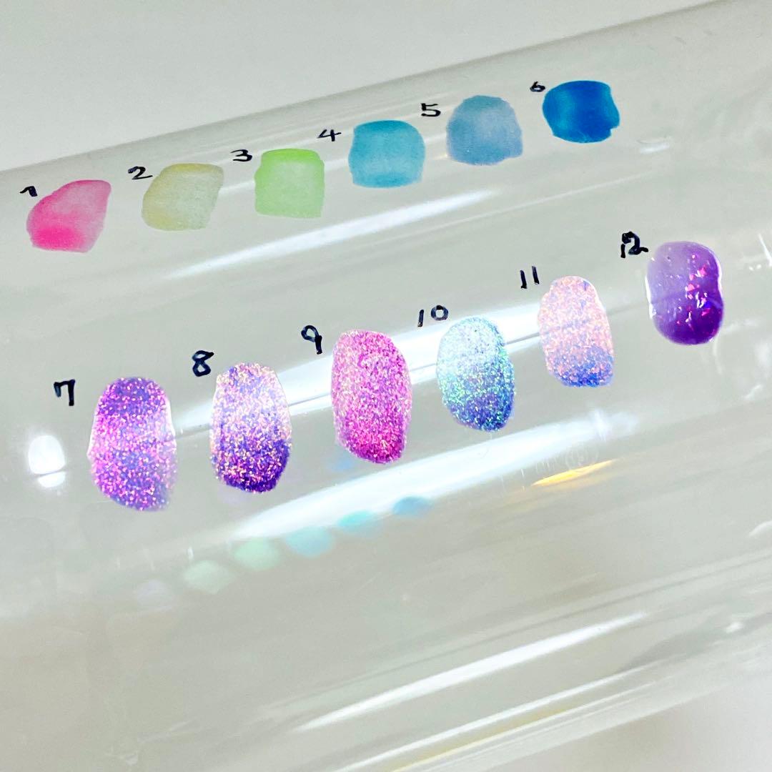 値下げ中】ネイルポリッシュ12本セット 偏光カラー 海外ネイル まとめ
