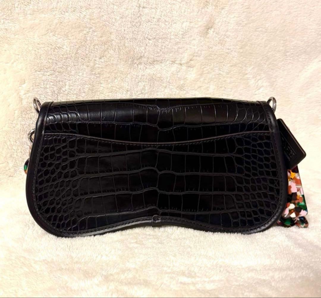 専 Coachtopia ウェイビー ディンキー バッグ・クロコ エンボスド