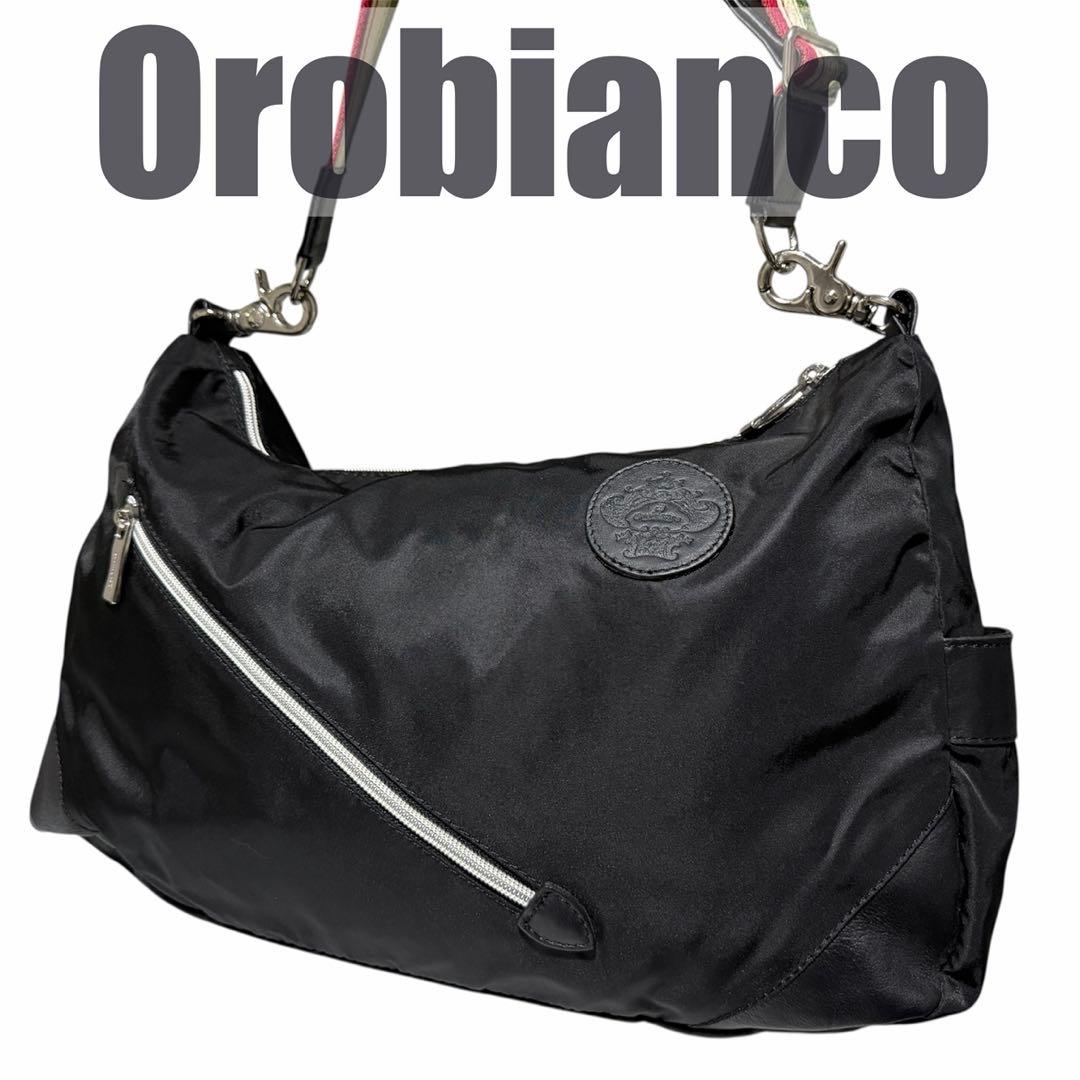 極美品 オロビアンコ シルベストラ ショルダーバッグ ナイロン