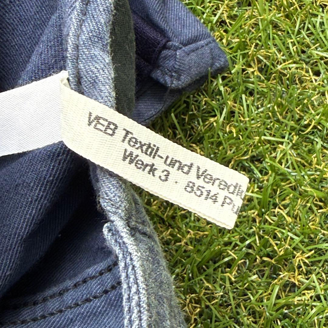 1086 GDR VEB Vintage Work Bib Pants 48L