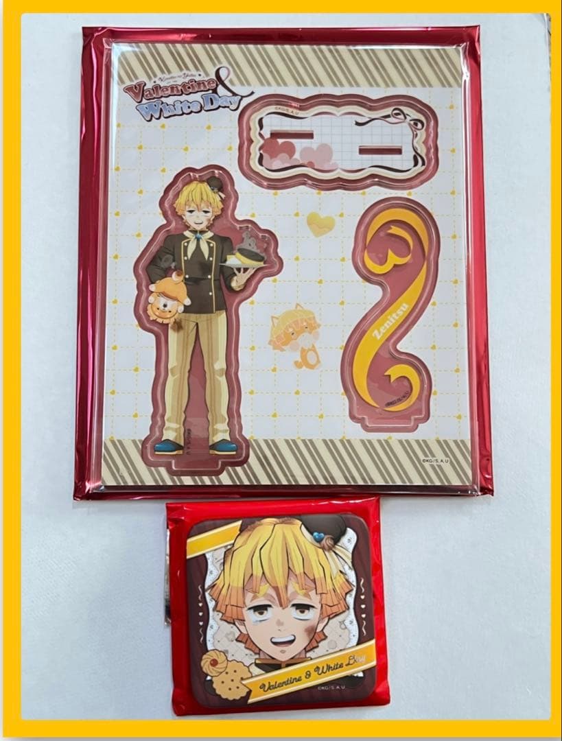 匿名配送】鬼滅 バレンタイン＆ホワイトデー アクリルスタンド 缶