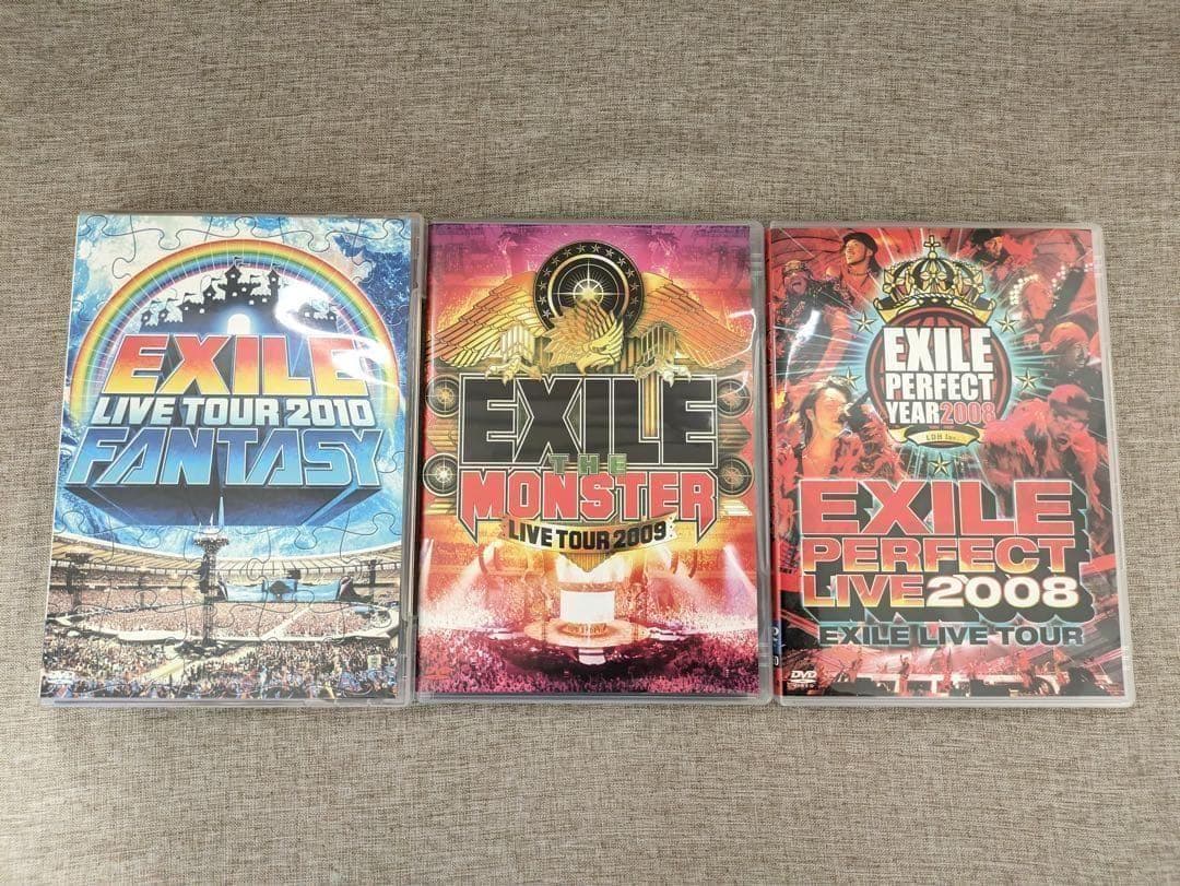 無料配送】EXILE ライブDVD 3作品セット 2008〜2010年 - メルカリ