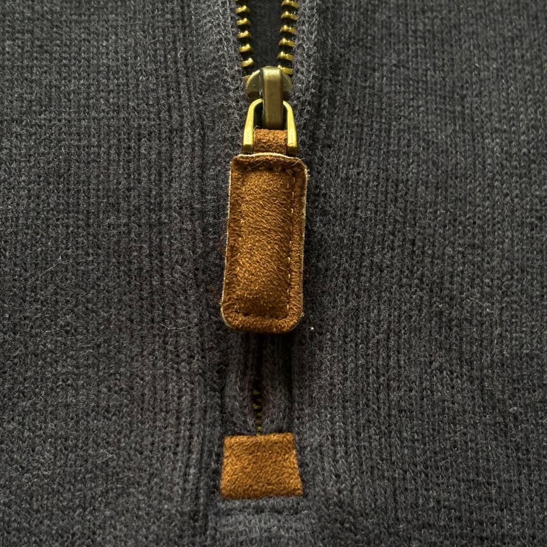 ポロラルフローレン ハーフジップニット セーター 刺繍ポニー ネイビー