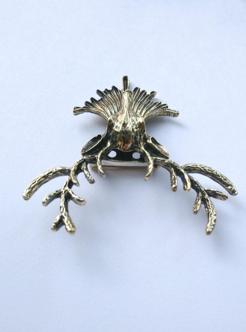 クリスマスブローチ トナカイ【新品】コサージュ 動物 ヴィンテージ風