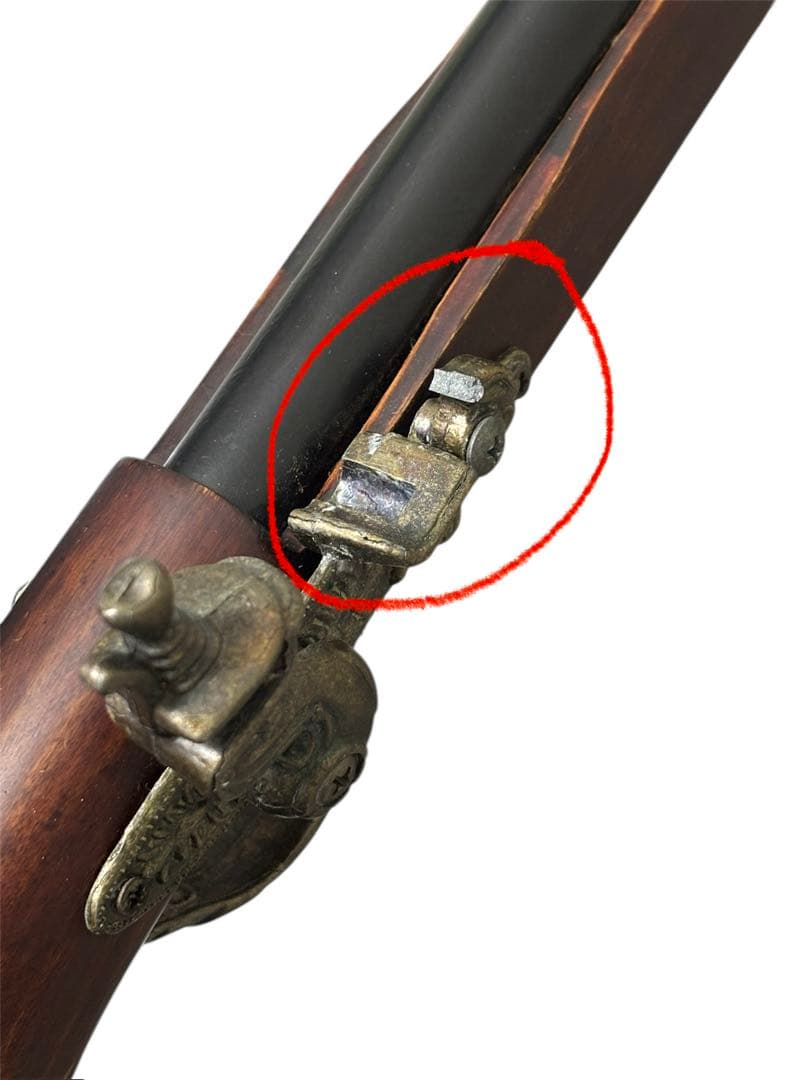 中古】アンティーク風火縄銃レプリカ装飾品破損あり 汚れあり ジャンク