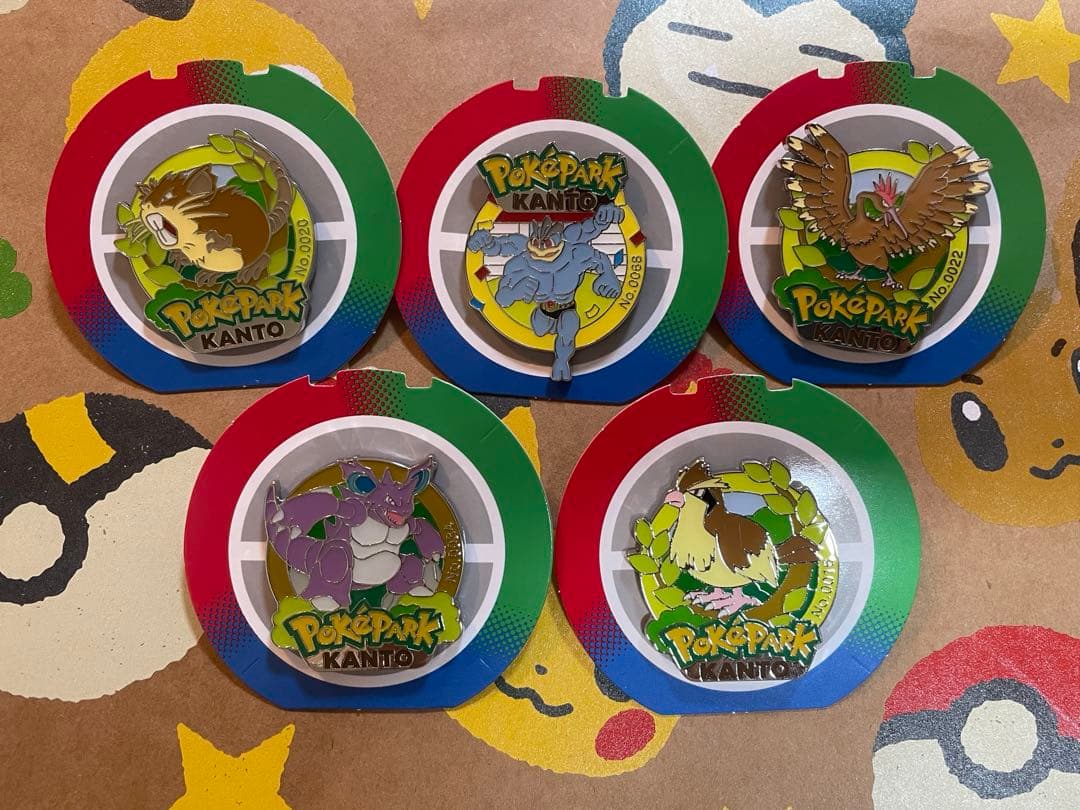 ポケパーク カントー ピンズ 5点 - メルカリ