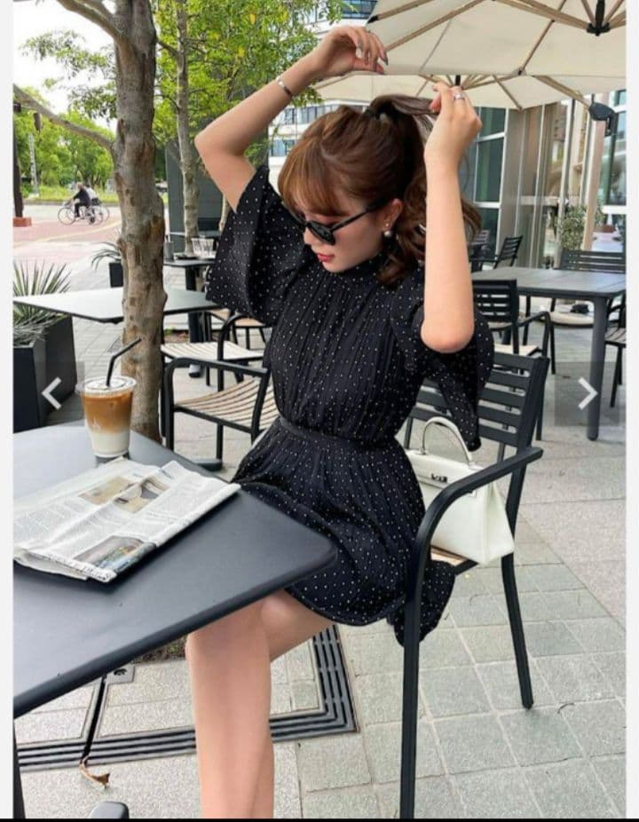 sheller シェリエドットミニワンピース