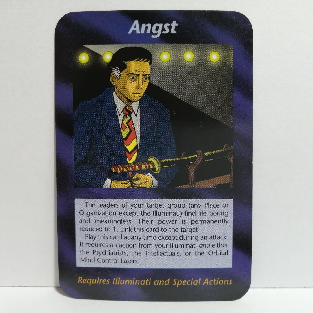 イルミナティカード　Angst　苦悩 数量限定】イルミナティ ニューワールドオーダー 日本語版（カード