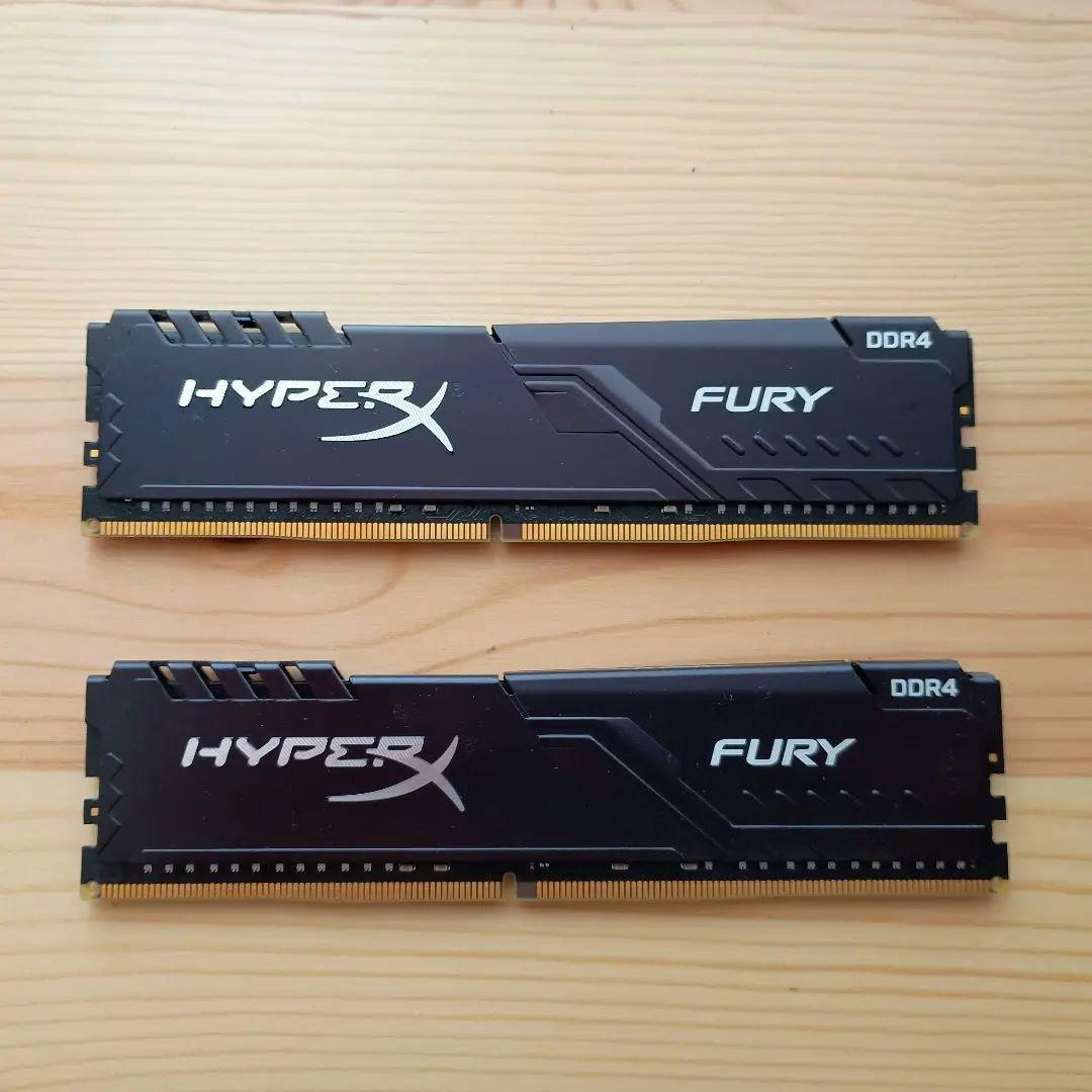 HyperX FURY DDR4メモリー 2枚セット 16GB × 2 Kingston Technology