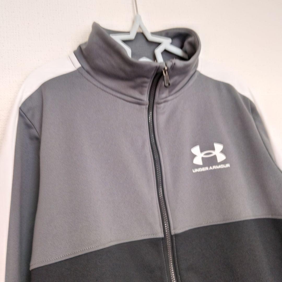 アンダーアーマー ジャージ ジャンパーアウター冬服 男の子 150 YLG 黒