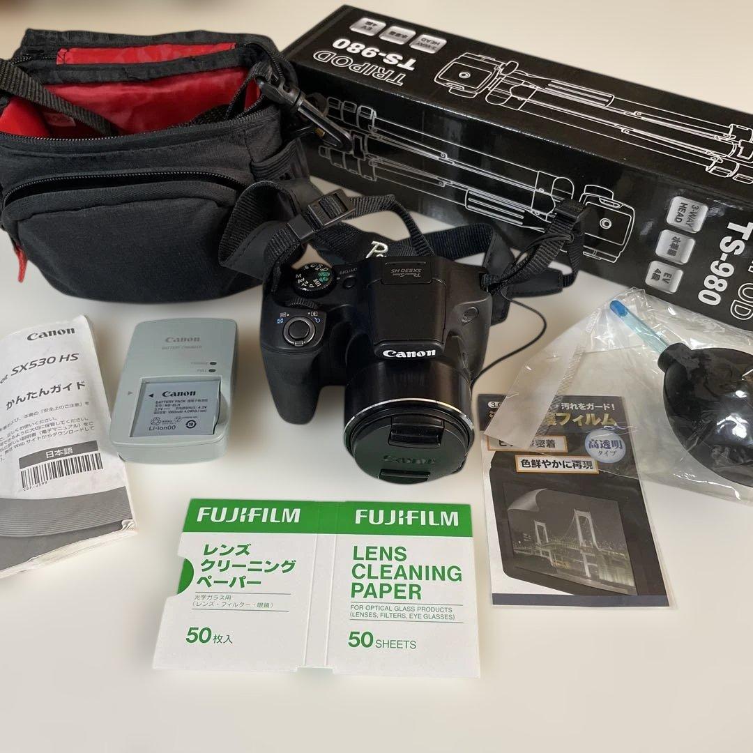 Canon PowerShot SX530 HS + 三脚 + 付属品 Canon PowerShot SX530 HS 16-megapixel digital camera with 50X