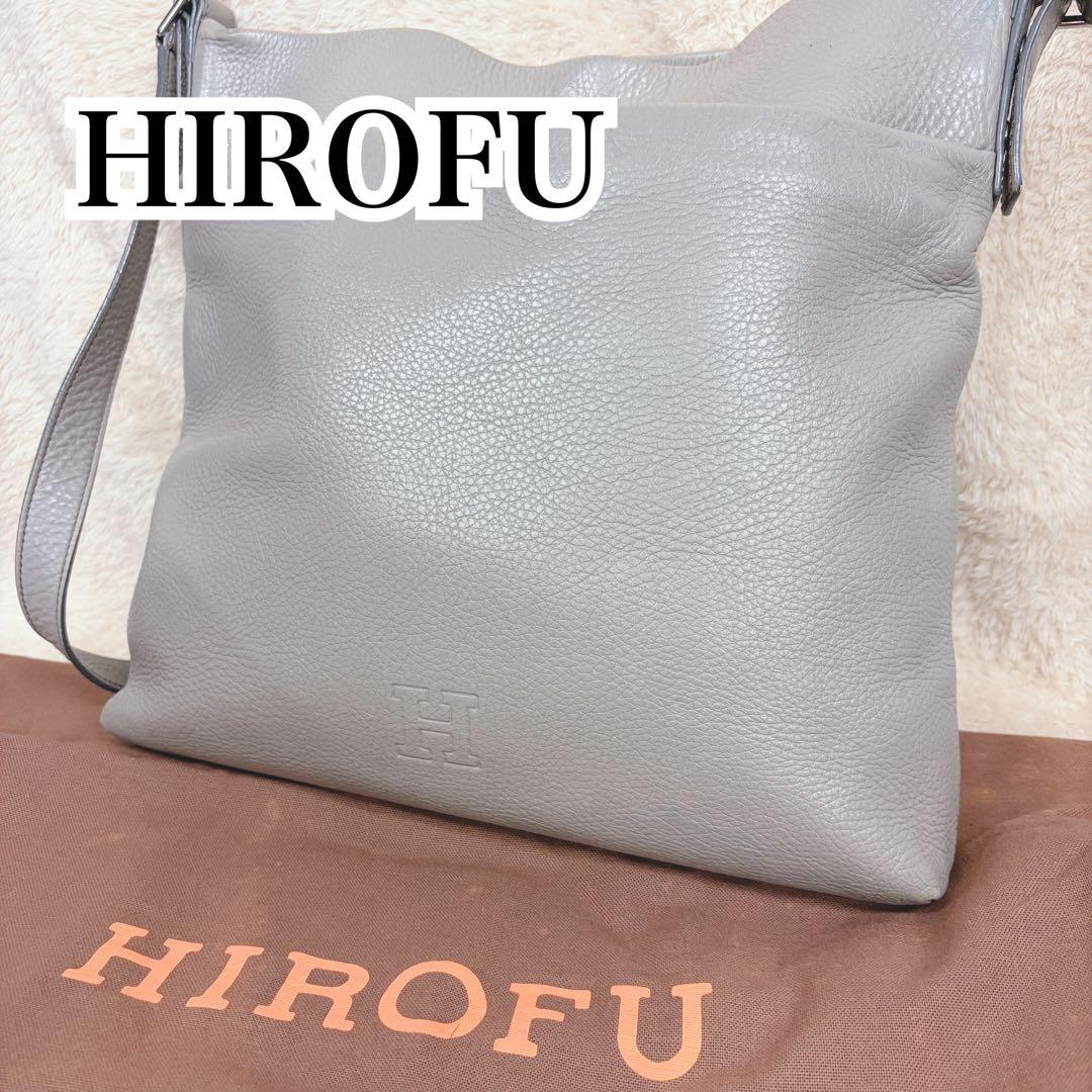 HIROFU ヒロフ ショルダーバッグ レザー ヴィータ 本革 グレージュ