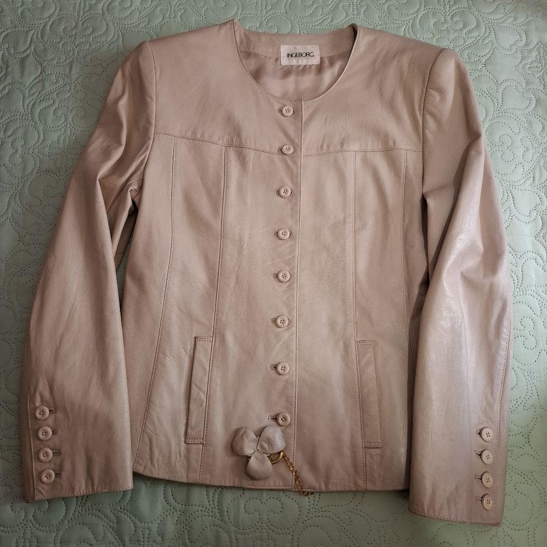 INGEBORG インゲボルグ ラムレザージャケット - メルカリ