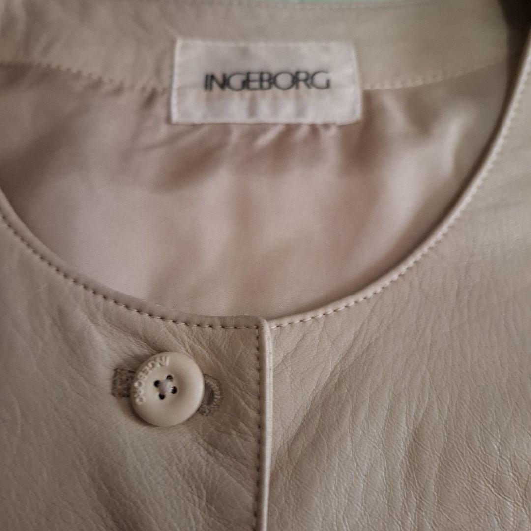 INGEBORG インゲボルグ ラムレザージャケット - メルカリ