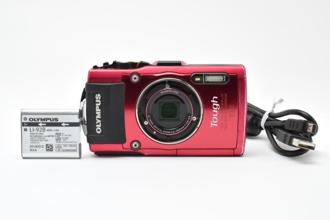 ■ 美品 ■ オリンパス　OLYMPUS STYLUS TG-3 Amazon | OLYMPUS デジタルカメラ STYLUS TG-3 Tough レッド 1600万