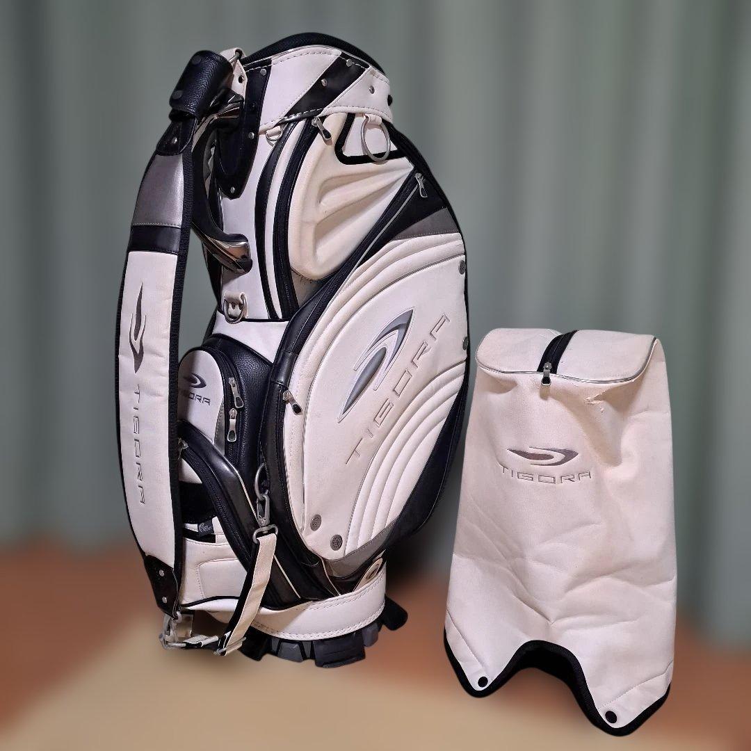ティゴラゴルフキャディバッグ本格３点式ツアーバック。フード付き。9.5インチ Amazon | ティゴラ(TIGORA) ゴルフ キャディーバッグ 9型 PU キャディ