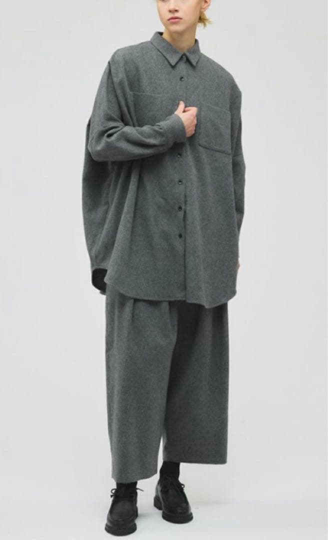 mizuiro ind ポケット付きワイドシャツ 羽織り 2025AW - メルカリ