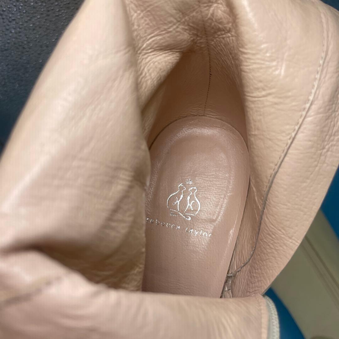 Rebecca Taylor レベッカテイラー ロングブーツ　白　24.5cm