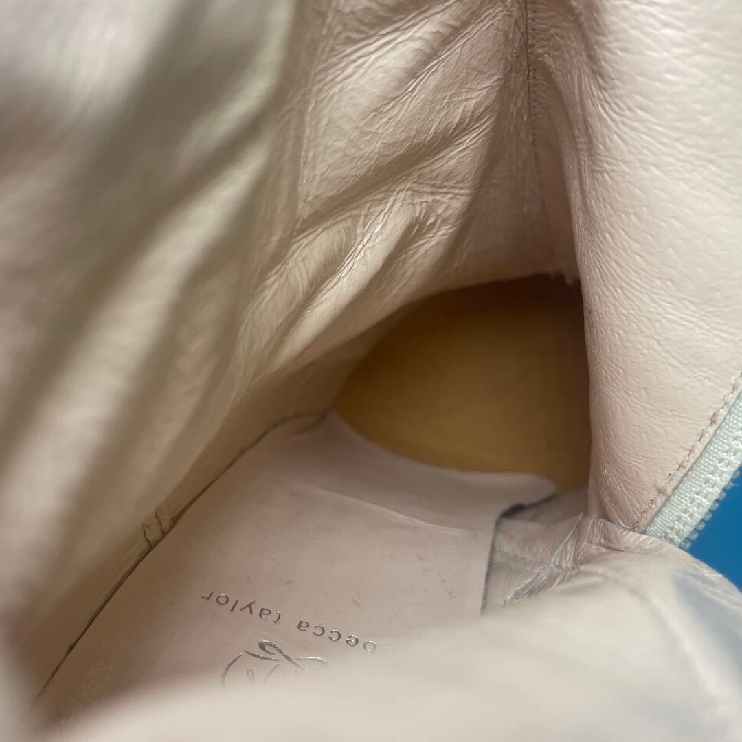 Rebecca Taylor レベッカテイラー ロングブーツ　白　24.5cm