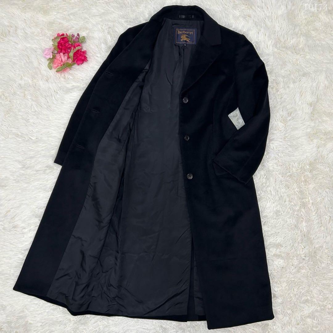 【極美品/L】バーバリー チェスターコート アウター アンゴラ混 Aライン 黒 2026年最新】バーバリー アンゴラコートの人気アイテム - メルカリ