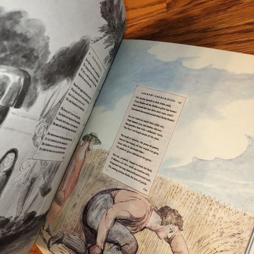 ウィリアム・ブレイク 水彩画 グレイの詩集 - メルカリ