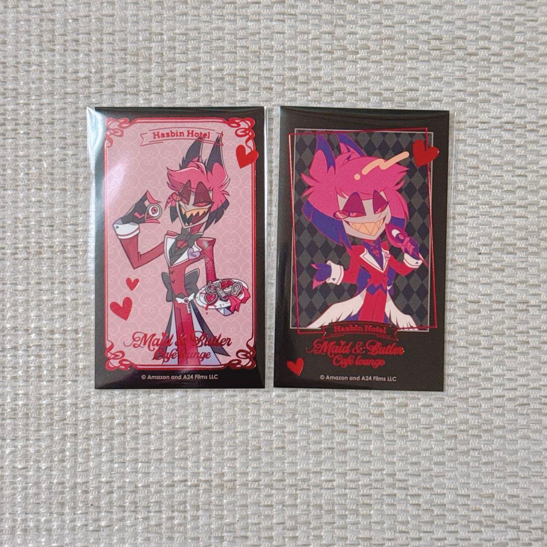 ハズビンホテル アニメイトカフェ アニカフェ 箔押しカード アラスター