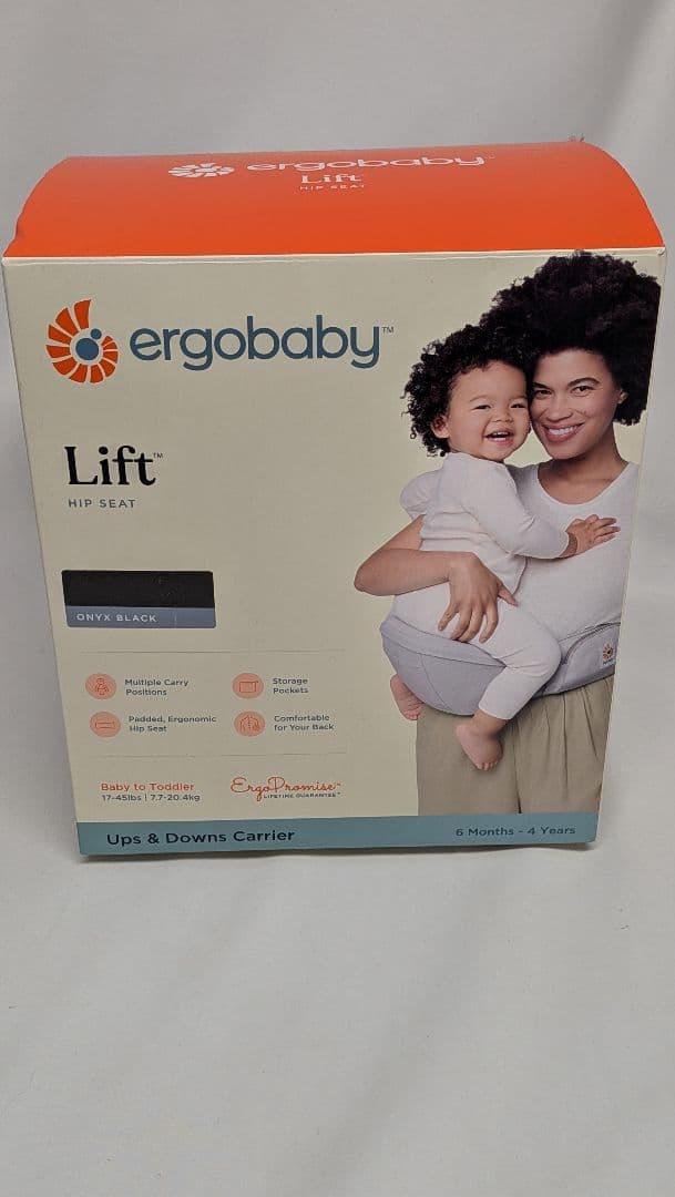 エルゴベビー リフト ヒップシート オニキスブラック 箱あり - メルカリ