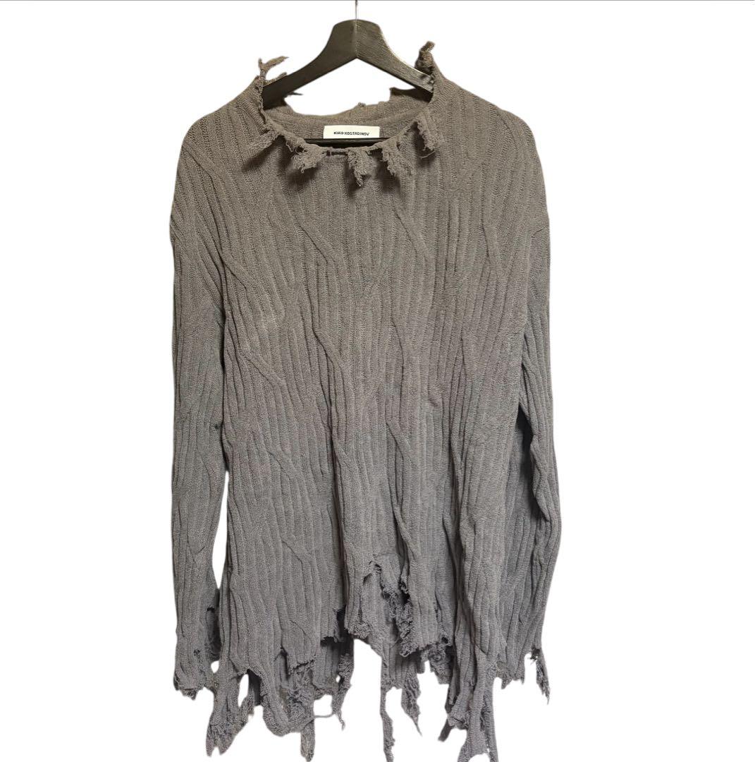 kiko kostadinov 23SS CEDIT KNIT キコ ニット48 KIKO KOSTADINOV (キコ・コスタディノフ) - FITZ KNIT JUMPER RUSSET