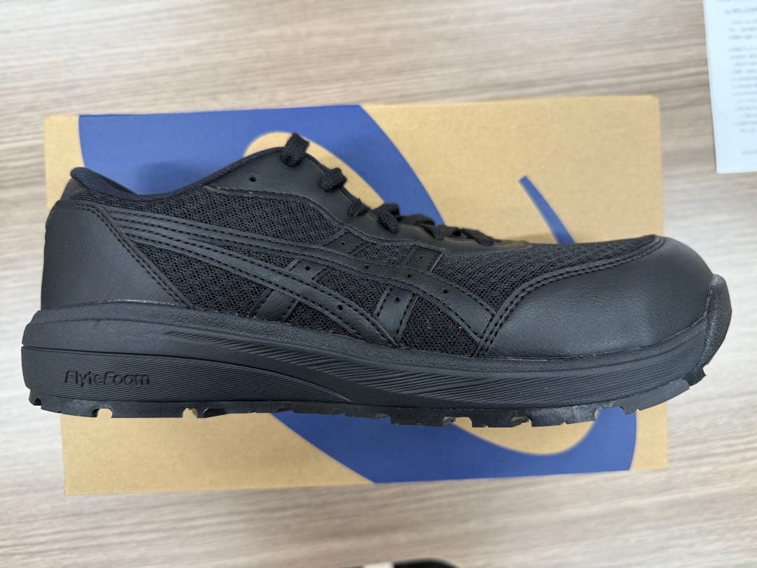 アシックス ウィンジョブ CP221　26.0cm、ブラック×ブラック　未使用品