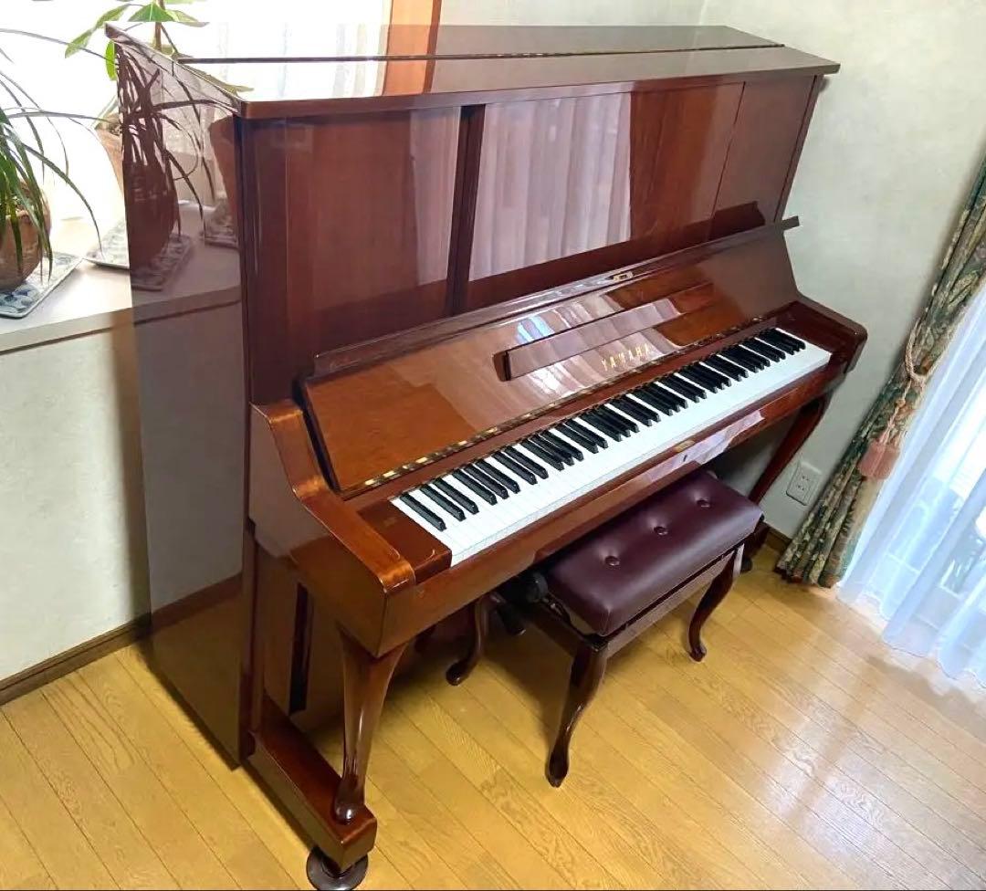 YAMAHA W106B アップライトピアノ 木目調 猫足タイプ - メルカリ