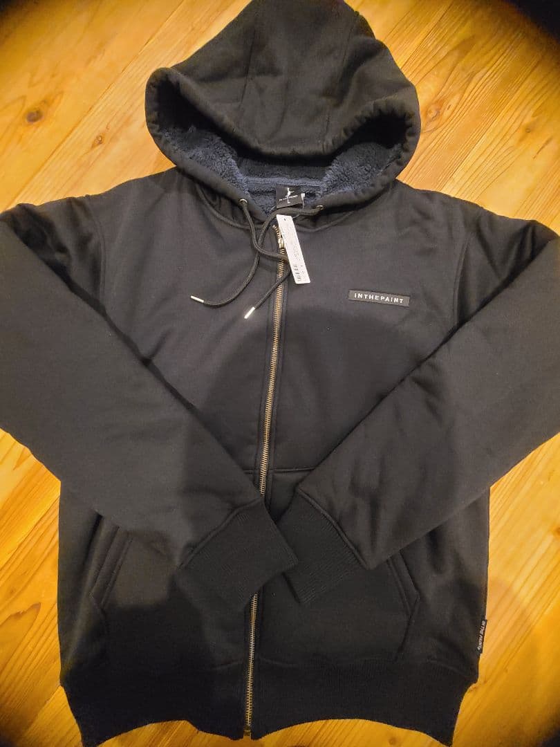 INTHEPAINT ブラック ウォームアップウェア(ブラック)L寸 ITP25476 | インザペイント IN THE PAINT Vネックジャンパー ウーブン