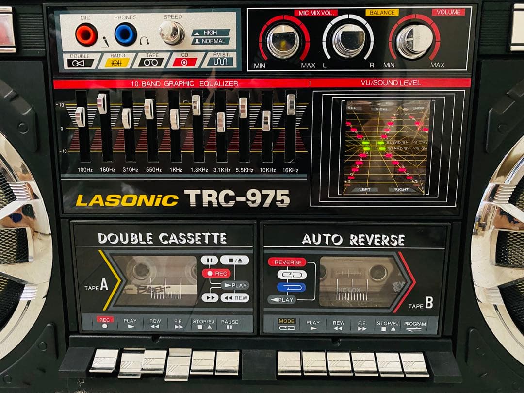 LASONIC TRC 975 JUMBO BOOMBOX ラジカセ レア 希少 - メルカリ