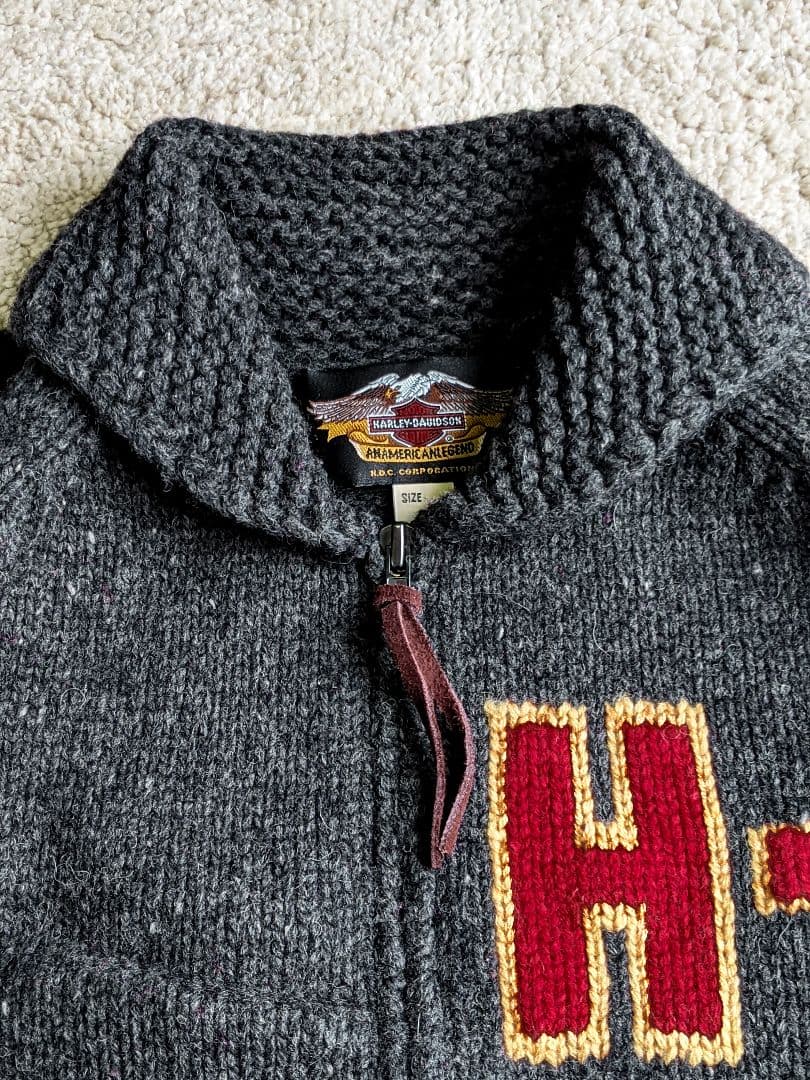 新品❣️ハーレーダビッドソン カウチンニット90s デッドストック