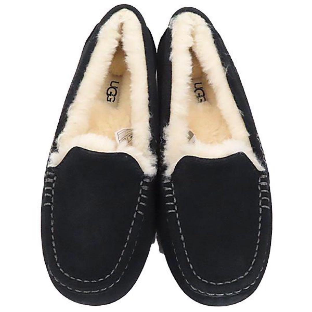 新品未使用】UGG アンスレー モカシン ローファー ブラック 24cm