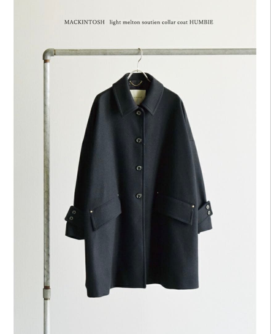 最安値 2025新作 マッキントッシュ HUMBIE ウールコート 6 ネイビー